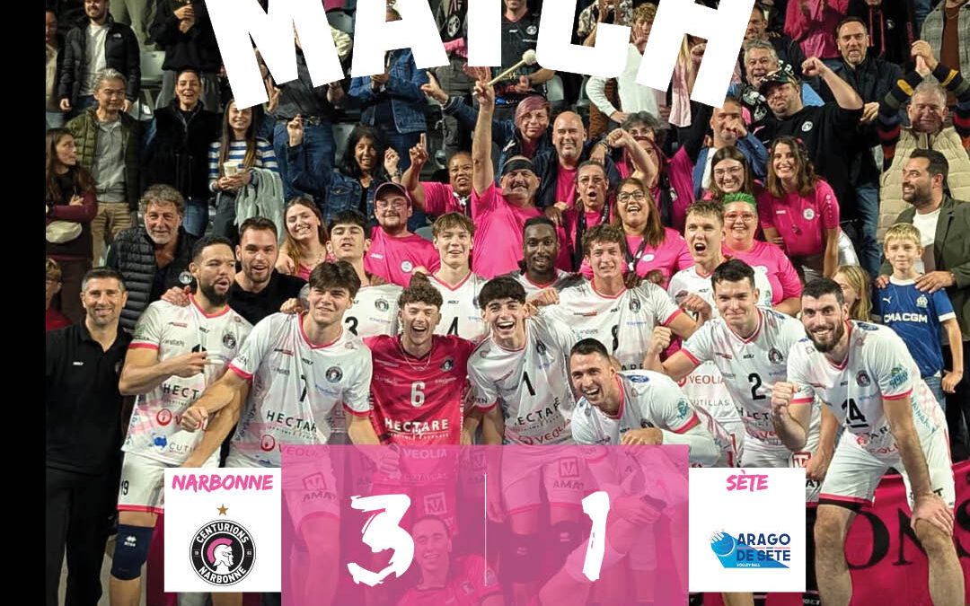 Victoire à 3 points de nos Centurions dans le derby face à Sète