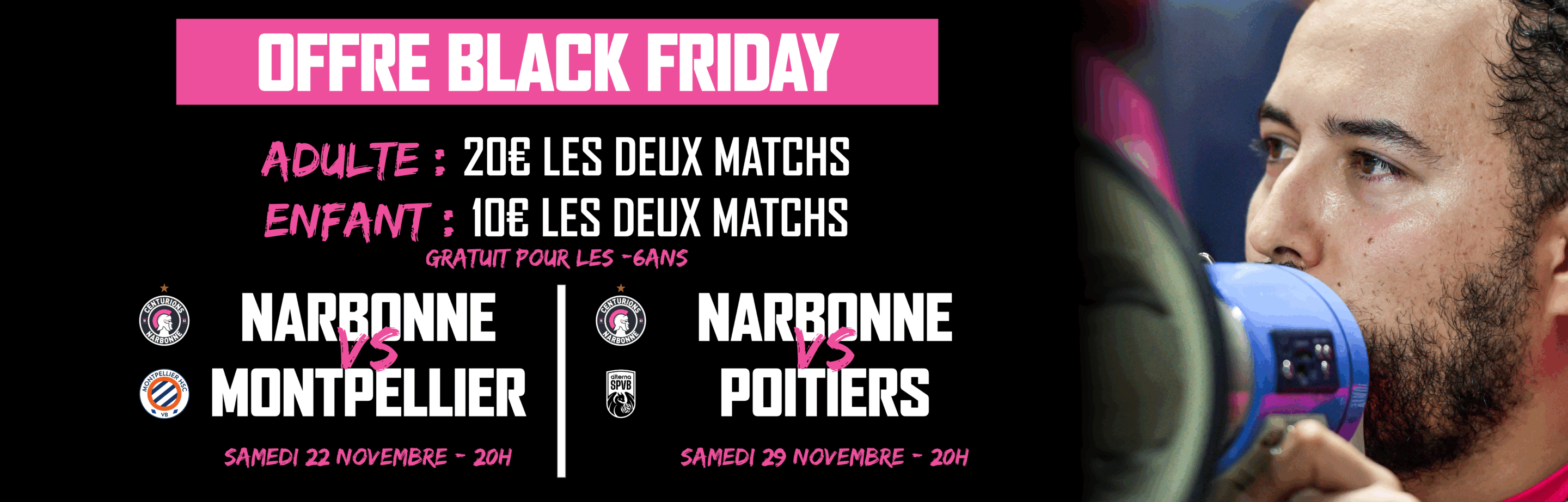 Offre Black Friday Montpellier et Poitiers
